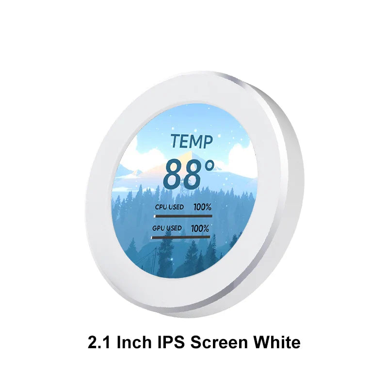 2.1 2.8 Inch IPS Secondary Screen 480x480 USB Water-Cooled Round LCD CPU GPU RAM HDD Monitoring NO AIDA64 MINI PC Gamer Display