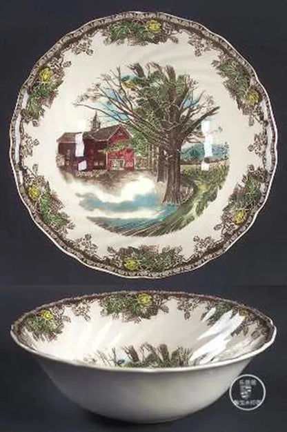British Friendship Village series, decorative plates, Western food plates