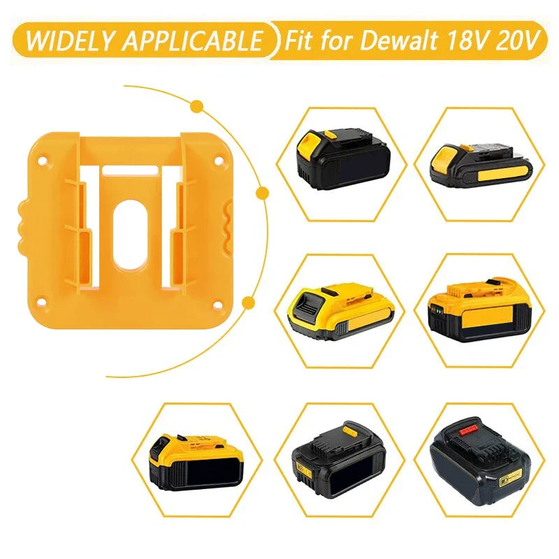 5/10PCS Battery Holder Stand for Dewalt 18V 20V Li-ion Battery,Wall Mount Battery Dock Storage Rack for Dewalt DCB182 DCB203