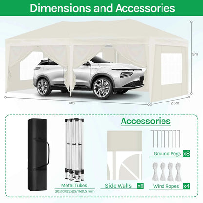Pop Up Folding Gazebo Garden Gazebo Marquee Pergola Waterproof Windproof UV Protection party tent for Garden Camping Beach BBQ