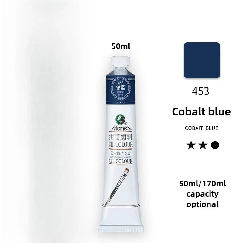 Maries Oil Paint 50ML Oil Painting Art Creation Pigment Large Oil Paint Paint Single Commonly Used 24 Colors