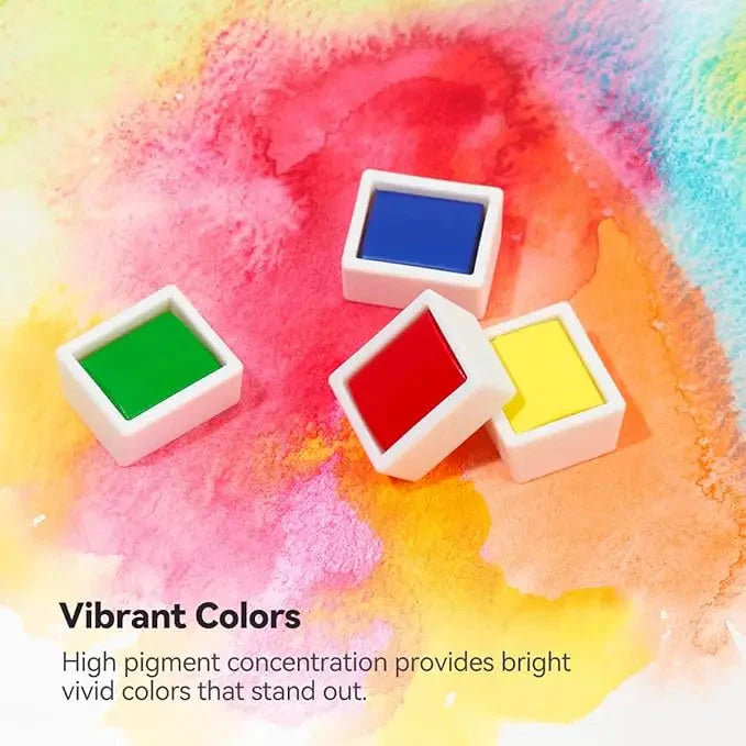 24 color watercolor paint, washable watercolor paint set, professional painting supplies, suitable for adults and artists