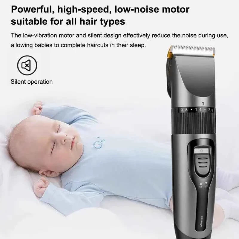 Electric Hair Clipper Men's Professional Hair Clipper Ceramic Blade Household Low Noise Trimmer USB Charging Men's Haircut Tools