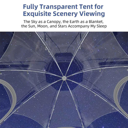 8-10 Person Transparent Bubble Dome Tent - Weatherproof Garden Party Gazebo