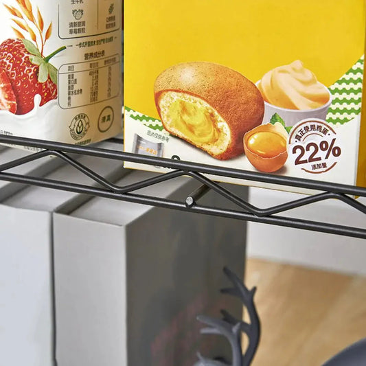 Detachable Storage Rack Corrosion Resistant 3 Tiers Strong Load Bearing Adjustable Shelf for Kitchen Bathroom Book Spice Storage