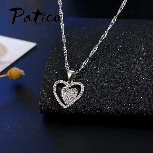 Wedding Jewelry Sets For Brides Fine Silver Drop Crystal Earrings Necklace Wedding Jewelry Genuine 925 Sterling Silver