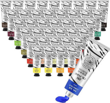 Paul Rubens Oil Paint 20 Colors 50ml Professional Oil Based Paint High Saturation Creamy Texture for Artists Beginners