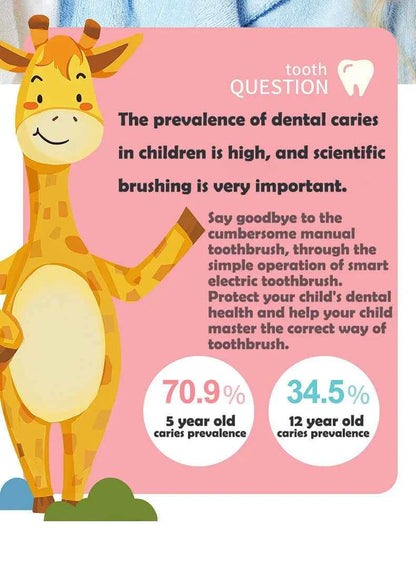 Sonic Electric Toothbrush for Children Kids cleaning teeth whitening Rechargeable water proof Replace The Tooth Brush Head