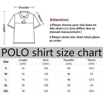 The 2025 summer new men's POLO shirt is breathable sweat-absorbent casual and simple with letter print for men