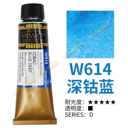 Korea MIJELLO tube watercolor artist 15ml watercolor paint mission series art supplies