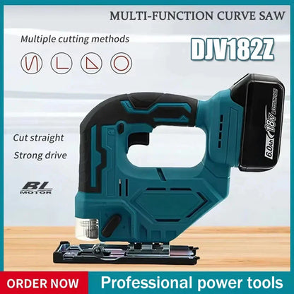 Fit Makita DJV182Z Cordless 18V Lithium Battery Rechargeable Electric Jig Saw Curve Saw Woodworking Cutting Multifunction Saw