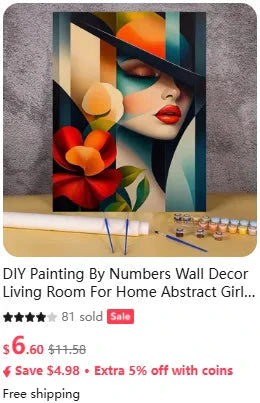 Acrylic Paint By Numbers Modular Picture With Paint Drawing On Canvas Adults Handpainted Gift Wall Art Painting Home Decor