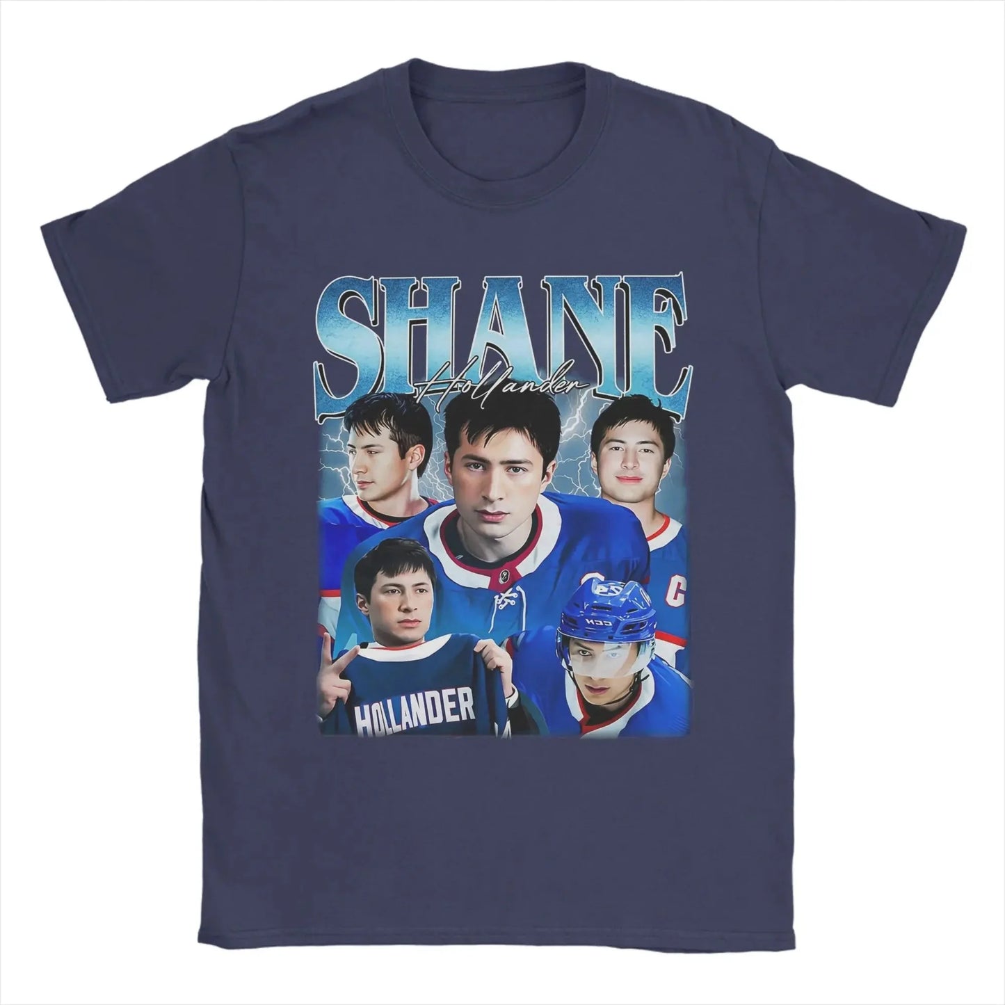 Men's T-Shirts Shane Hollander Queer Hockey Heated Rivalry Cool Cotton Tee Shirt Short Sleeve T Shirts Crew Neck Clothes Graphic