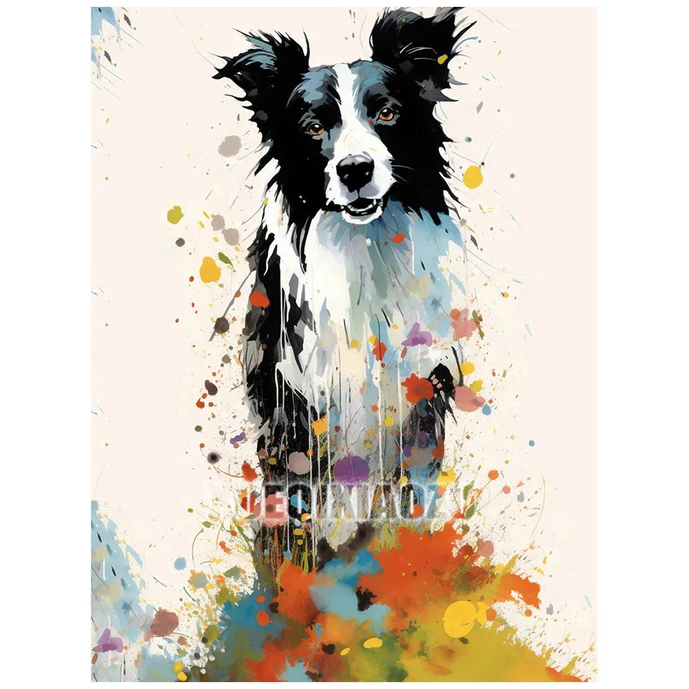 Animal Diamond Painting Graffiti Rhinestone Embroidery Dog Mosaic Cross Stitch Children Gift Art Handmade Home Decoration