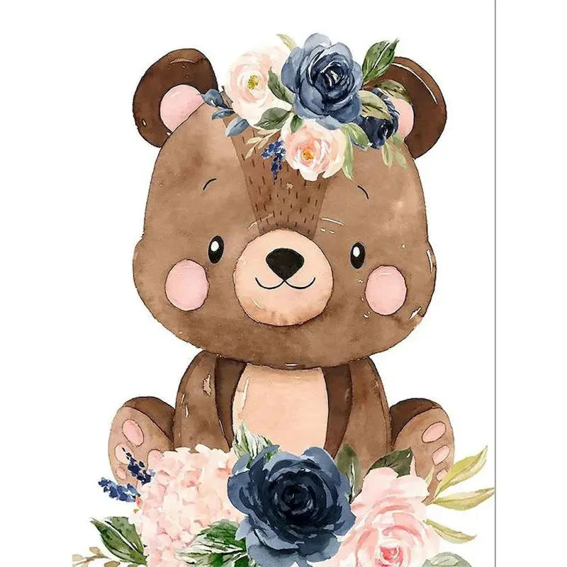 GATYZTORY Paint By Number For Kids Painting Animal And Flower 20x20cm Decorative Paintings Kill Time Easy Hand Painting