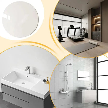 Acrylic Mirror Sheet Frameless Bathroom Wall Mirror Stickers Adhesive Bathroom Vanity Mirrors Waterproof Room Wall Decor For