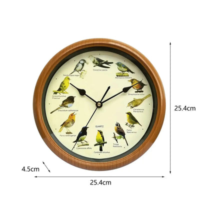 Wall Hanging Clock Decor Singing Bird Wall Clock Bird Clock With Sound Hanging Clock Decor for Kitchen Walls Shelf Decoration
