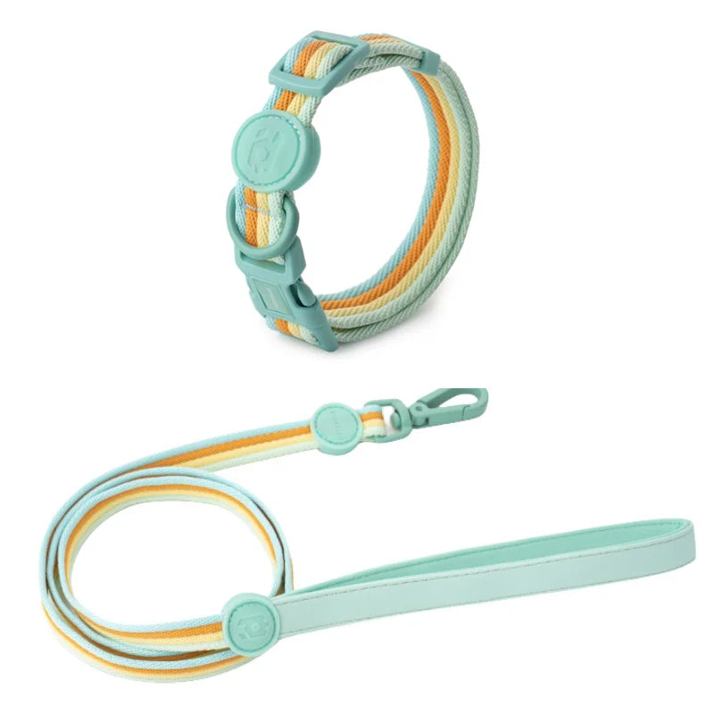 Durable Dog Collar Leash Set Adjustable Pet Collar For Small Medium Dogs Fashionable Dog Collar and Leash Set Pet supplies
