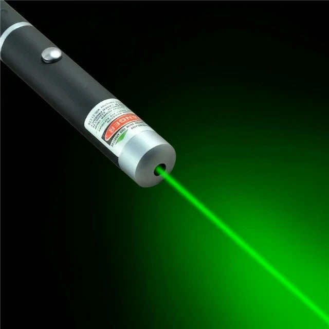 3-in-1 RGB Laser Pointer Flashlight - High-Visibility Green, Blue, and Red Indication Light for Presentations & Classroom