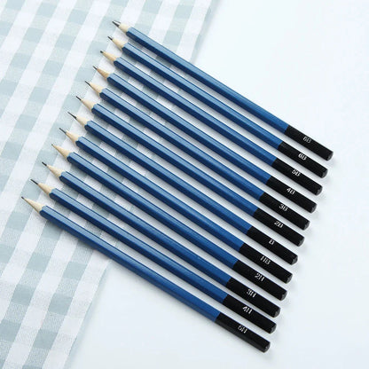 SeamiArt 12 Pcs. Standard Sketching Pencil Art Suppliers for Artist Drawing School Office Lapices De Colores Pencils Supplies