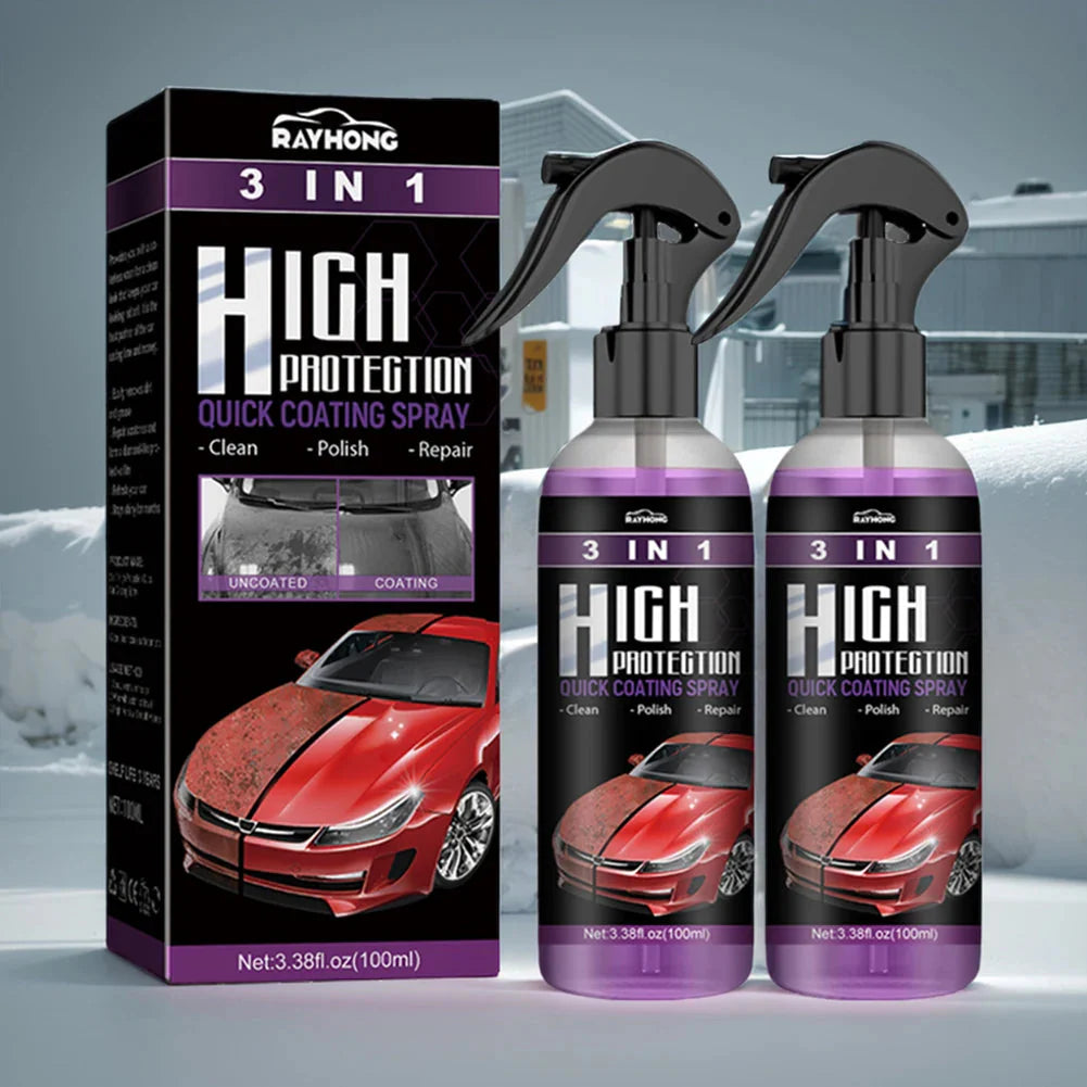 3 In 1 Car Ceramic Coating Spray High Protection Shine Armor Ceramic Car Wash Car Shield 30/100ml Polishing Spraying Wax Tools