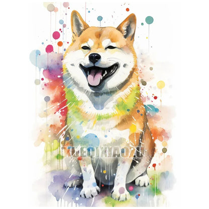 Animal Diamond Painting Graffiti Rhinestone Embroidery Dog Mosaic Cross Stitch Children Gift Art Handmade Home Decoration