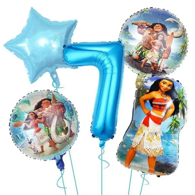 Moana Party Decorations Balloons Set Tableware Napkins Cups Plates Backdrop Kit Disney Vaiana Theme Happy Birthday Deco Supplies