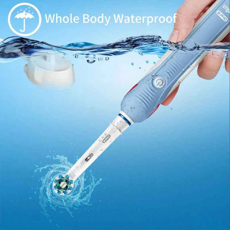 Oral B Electric Toothbrush Pro 4000 Sonic Clean Rechargeable Tooth Brush 4 Cleaning Modes Pressure Sensor Light Wateproof