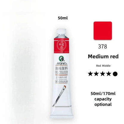 Maries Oil Paint 50ML Oil Painting Art Creation Pigment Large Oil Paint Paint Single Commonly Used 24 Colors
