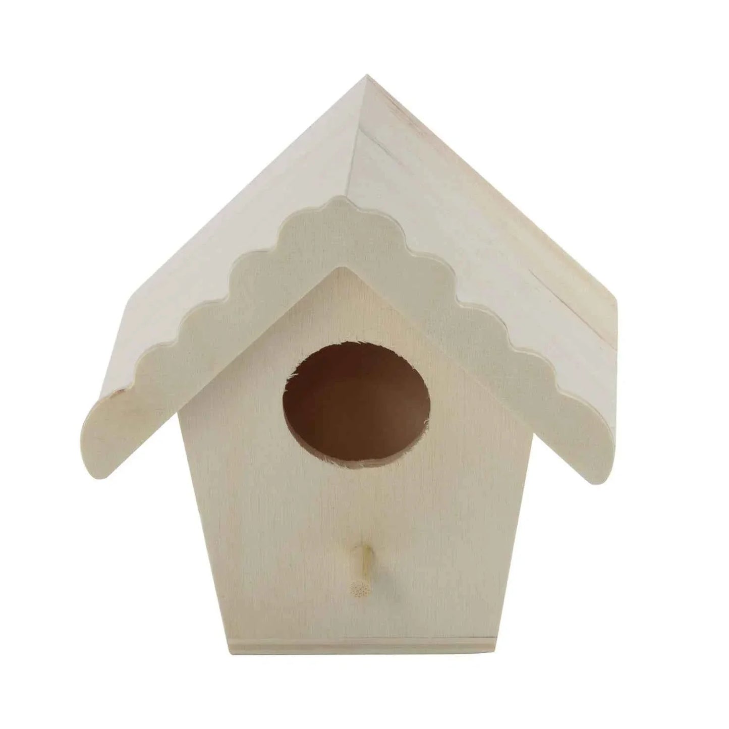 Wooden Bird House Nest Dox Nest House Bird Box Wooden Birdhouse Home Parrot Nest Houses Pet Bedroom Craft Box Garden Decoration