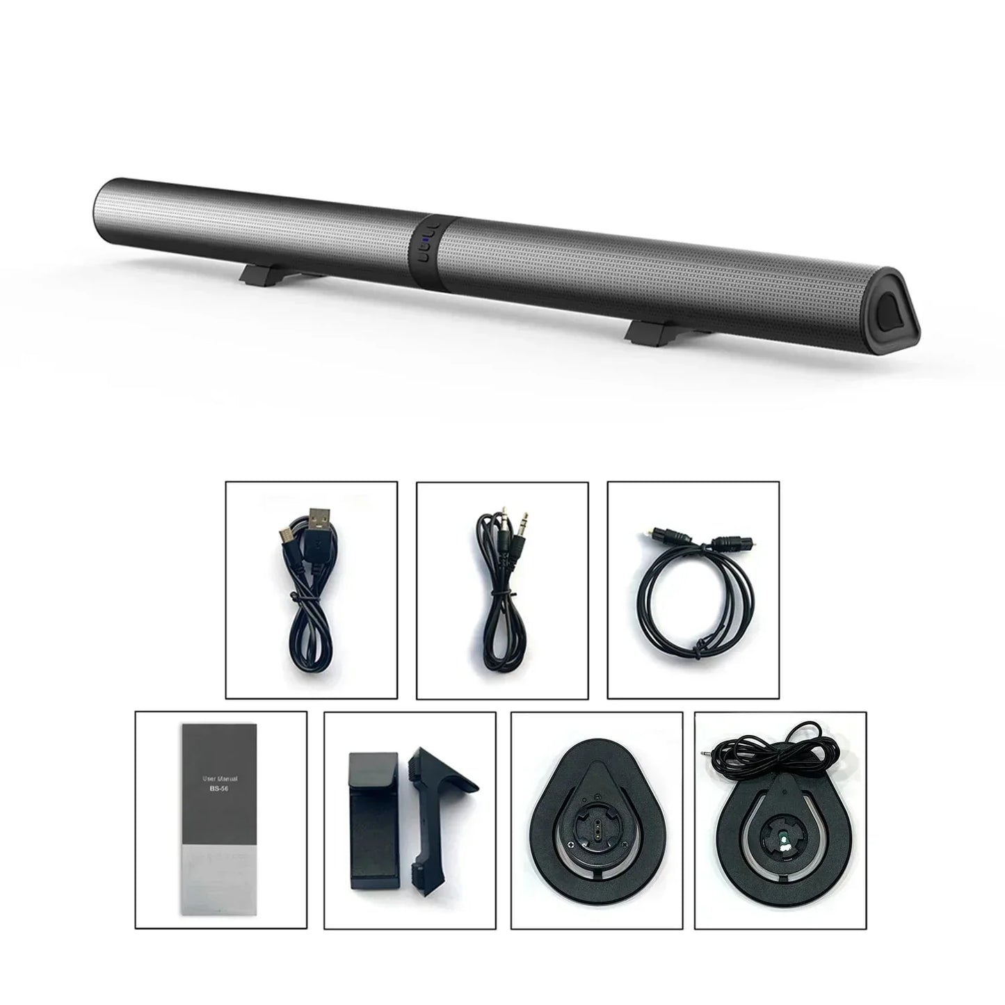 Powerful 120W Soundbar Sound Radio Blaster Bar Audio TV PC Subwoofer 360 Stereo Surround Wireless Home Theater Bluetooth Speaker