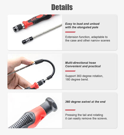 115 in 1 Precision Screwdriver Set Multifunctional Magnetic Repair Tools Kit for Computer Laptop Phone MacBook Household Repairs
