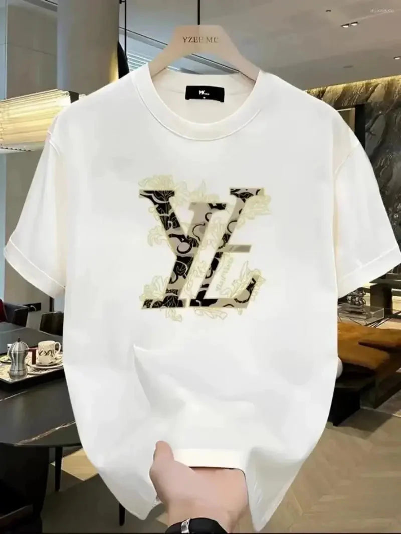 Women's T-shirt Short Sleeved Printed Men's Fashion Shirt Harajuku 2025Summer Men Women Luxury Fashion High-end Products T-shirt