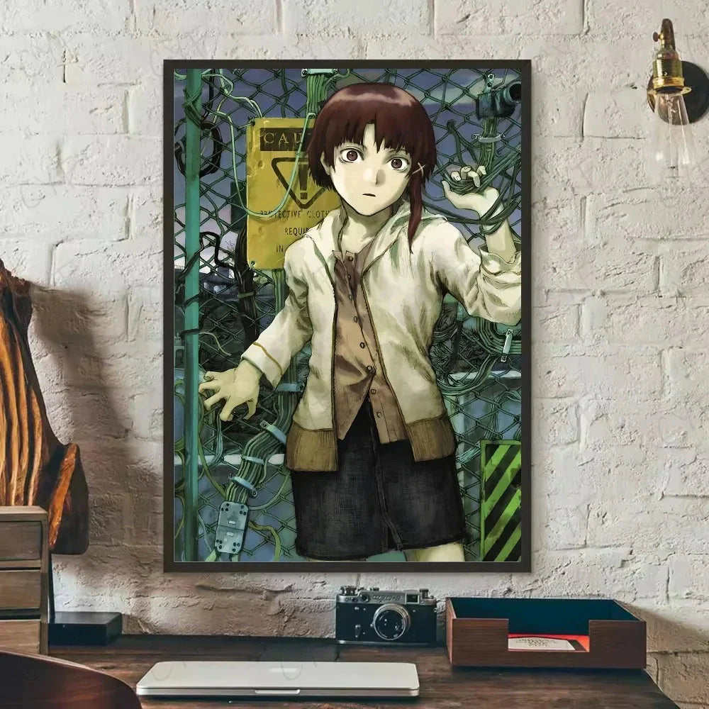 Painting By Numbers for Adult  S-Serial Experiments L-Lain Anime Cute Oil Paint By Number Home Decor