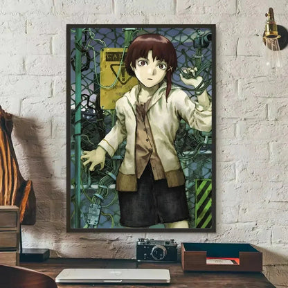 Painting By Numbers for Adult  S-Serial Experiments L-Lain Anime Cute Oil Paint By Number Home Decor