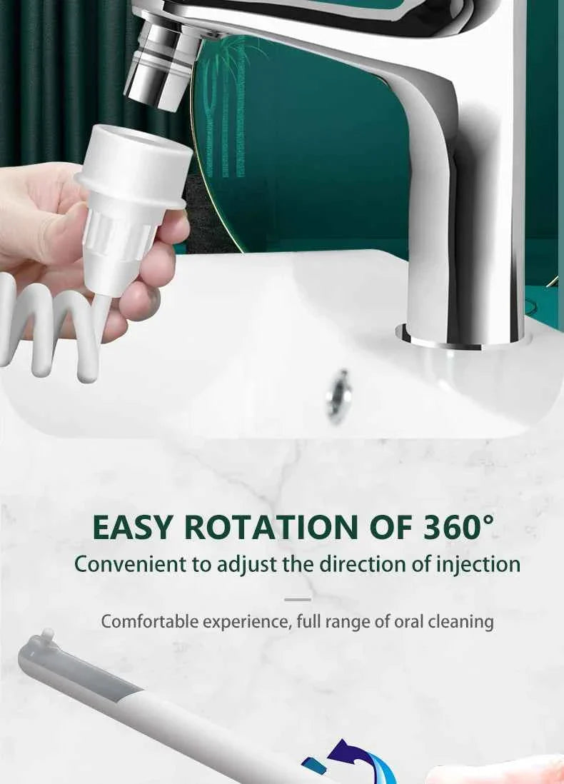 New Water Dental Flosser Faucet Oral Irrigator Floss Dental Irrigator Dental Pick Oral Irrigation Teeth Cleaning Machine