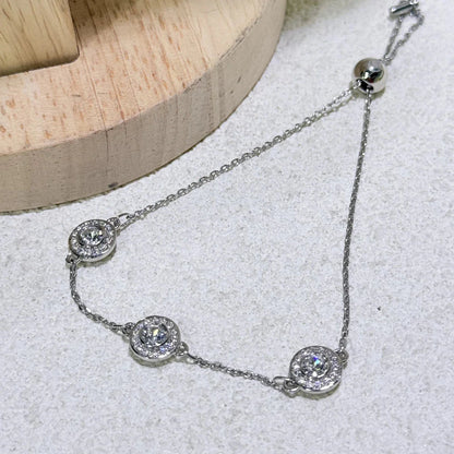 2025 New Fine Jewelry Set Luxury White Gold High Quality Geometric Crystal Luxury Necklace Bracelet Earrings Ring Gift for Women