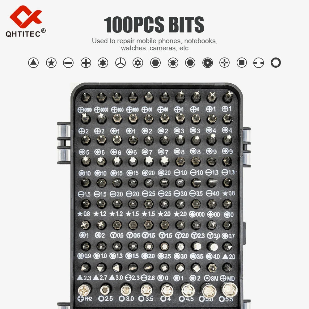 115 in 1 Precision Screwdriver Set Multifunctional Magnetic Repair Tools Kit for Computer Laptop Phone MacBook Household Repairs
