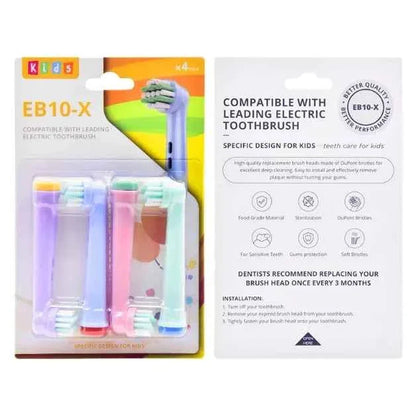 20/16/8/4PCS EB-10A/EB10-X Soft Bristle Kids Toothbrush Head Compatible For Oral b