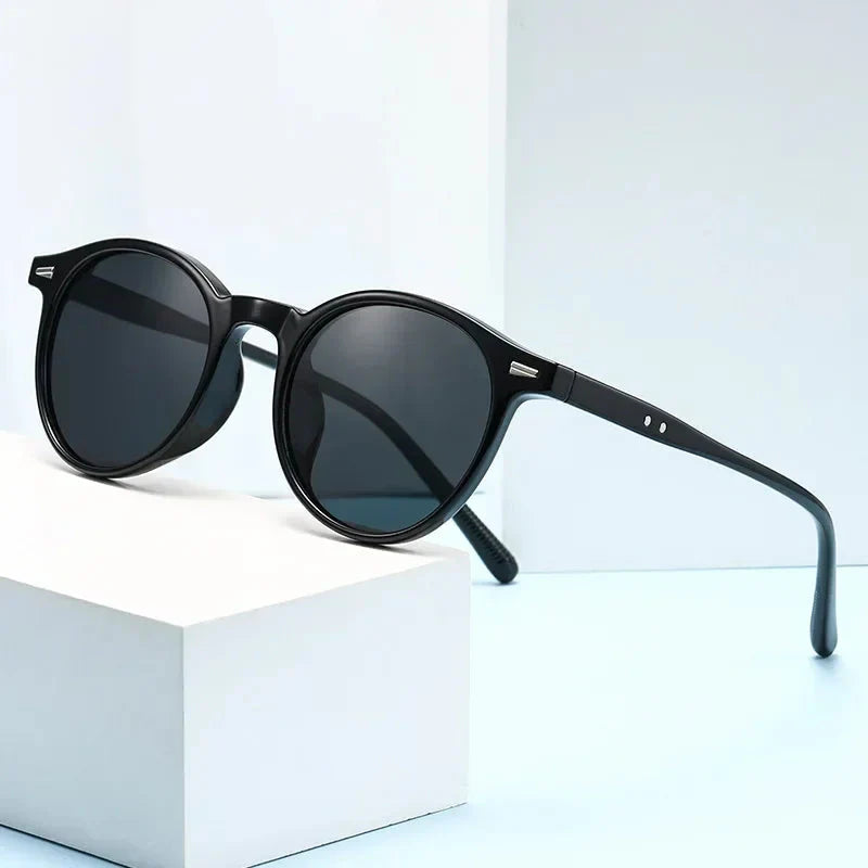 Stylish Round Frame Sunglasses Men Women Casual Vintage Outdoor Sports Eyewear Unisex Ultralight UV400 Sun Glasses Goggles