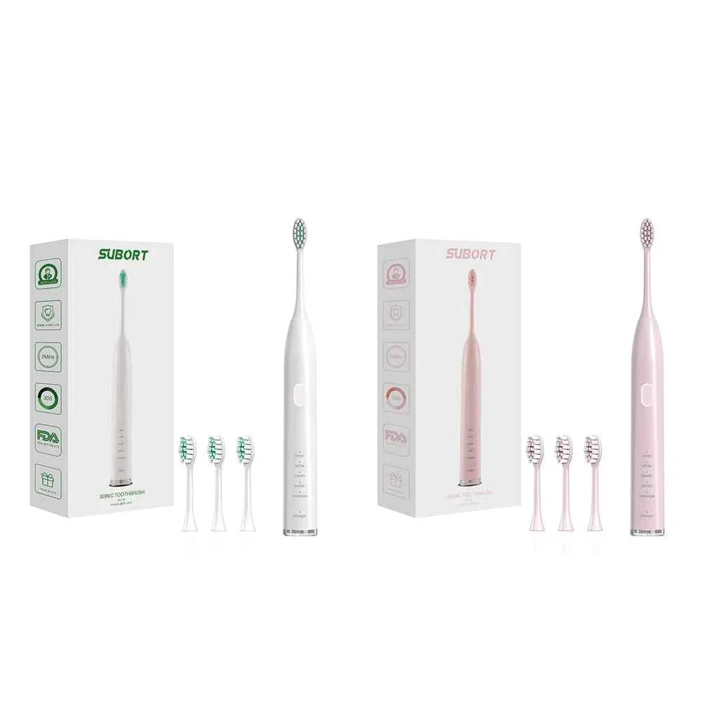 SUBORT S2 Sonic Electric Toothbrush for Men Women Houseehold Whitening IPX7 Waterproof Toothbrush Ultrasonic Auto Tooth Brush