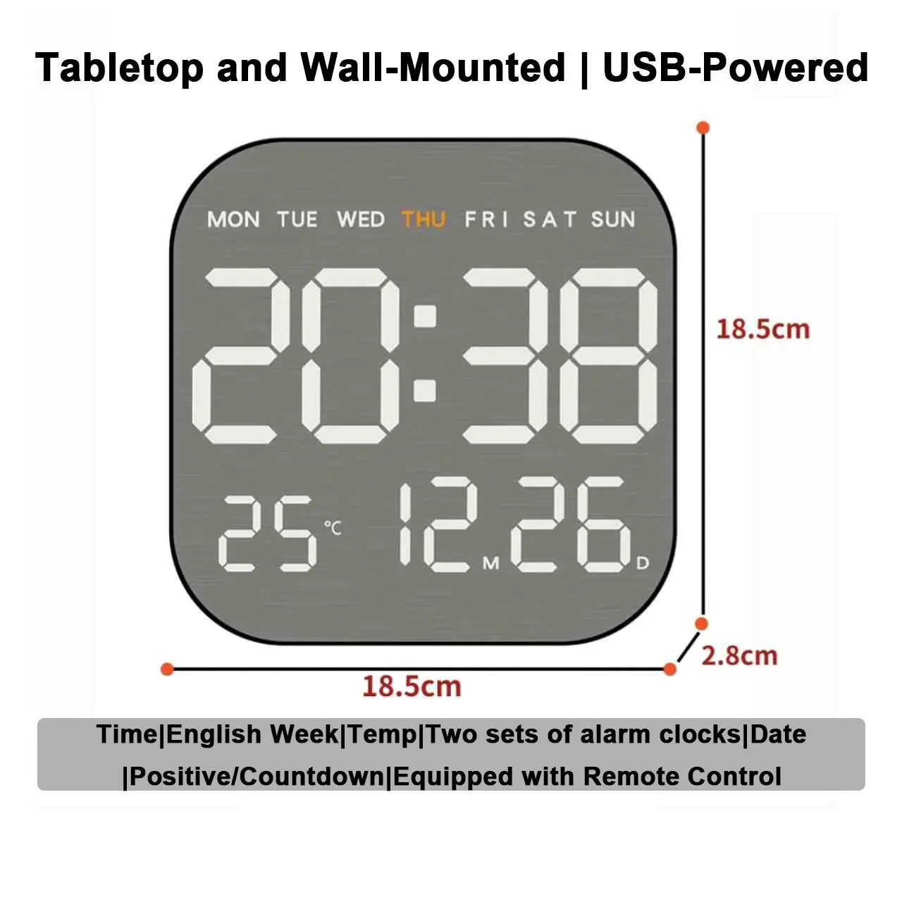 Mirror Brushed Finish Wall Clock Premium Modern Home Wall Clock