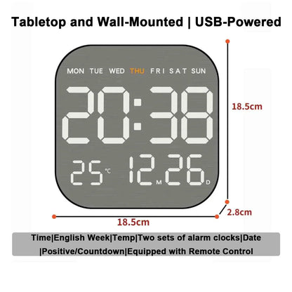 Mirror Brushed Finish Wall Clock Premium Modern Home Wall Clock