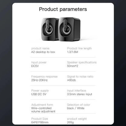 Computer Speaker For PC Laptop Desktop Caixa De Som Sound Box Music Audio System Bocina Column Acoustics Coluna Amplified Unit