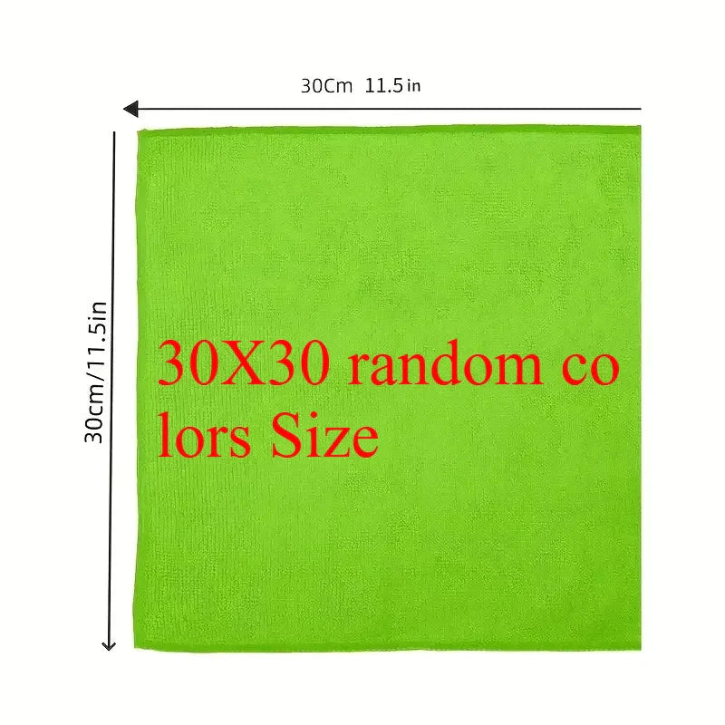 5/10/20pcs Kitchen Towel, Ultra-fine Fiber Light Gray Cleaning Cloth Set, Absorbent, Soft And Stain-removing Cloth