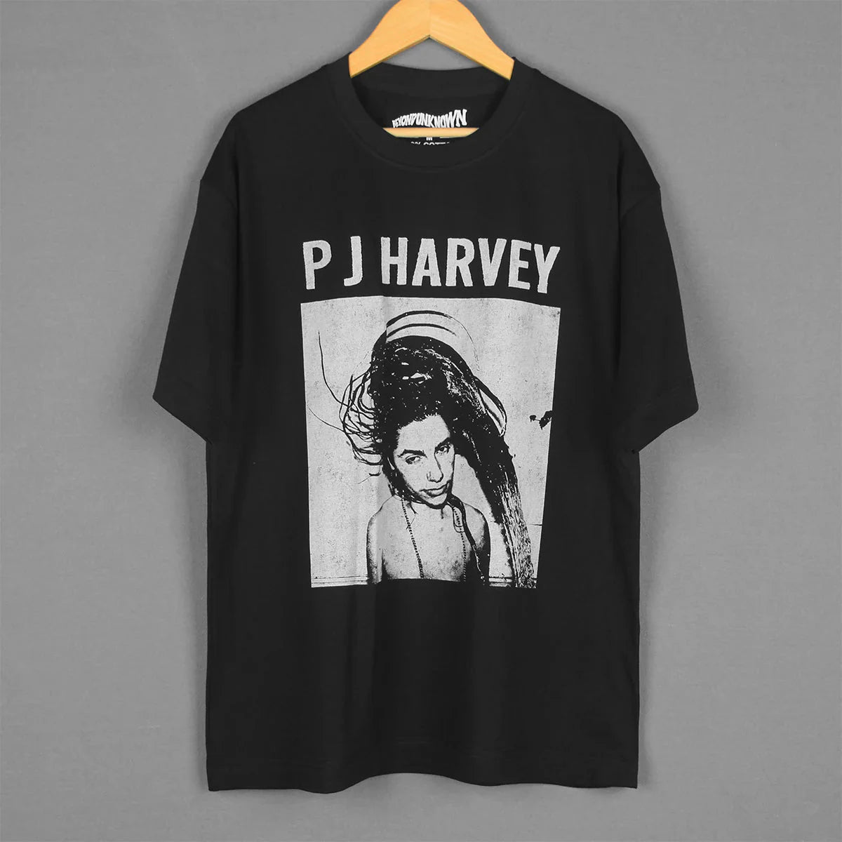 PJ Harvey T-Shirt Rid Of Me Indie Rock Singer John Parish Kate Bush Printed Short Sleeves Men's Printed Loose Clothing Shirt