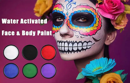 Face body Painting waterproof 6 colors Water Based Nontoxic Body Art kids Festival Fancy Dress Paint Body & Face Paint make up