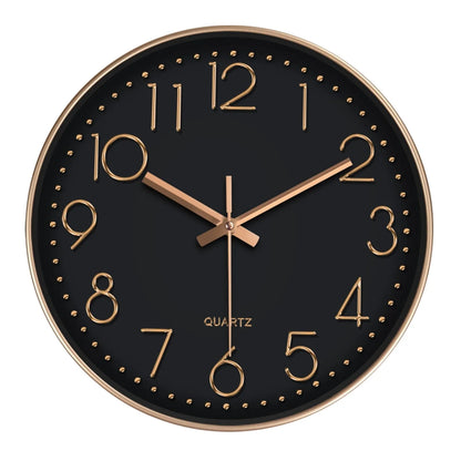 Minimalist Quartz Wall Clock Cubic Digital Clock Modern Style Silent Non Ticking Living Room Bedroom Office Clock 8/10/12 Inch