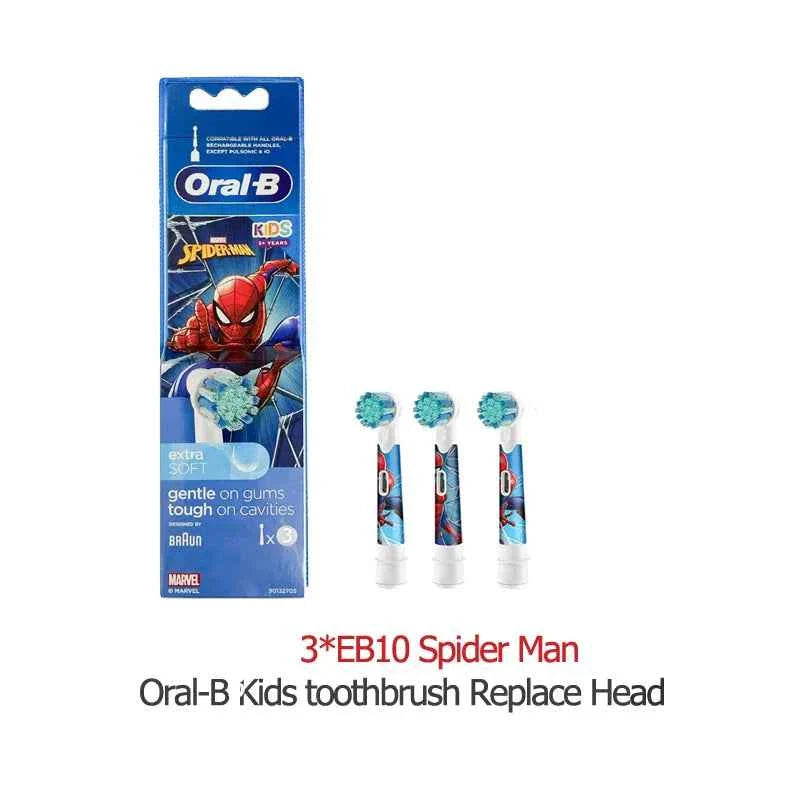 Oral B Children Electric Toothbrush Heads Frozen Utral Soft Tooth Brush Heads Round Brush Heads 2/3/4 hedas for 3-12 years old
