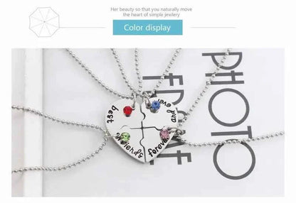 New Best Friends Necklace For Women Girls Broken Heart Puzzle Musical Note Pendant Necklaces BFF Friendship Forever Jewelry Gift